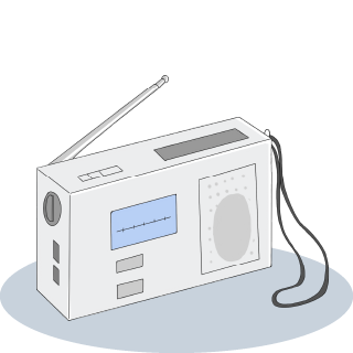 画像:携帯ラジオ