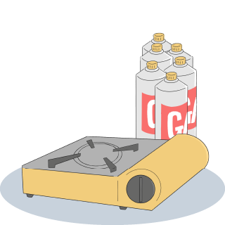 画像:カセットコンロ