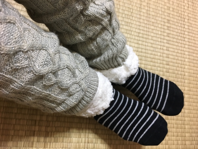 レッグウォーマーを使用している人の写真